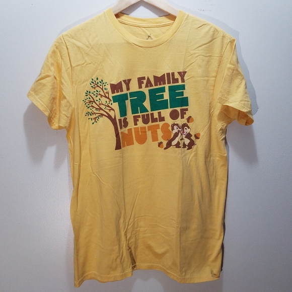 Disney Other - Disney Chip & Dale Chipmunks Graphic T-Shirt Family Men's Medium M Yellow Unisex